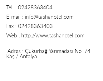 Hotel Tahan iletiim bilgileri